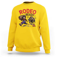 Rodeo Ready Clown Bull Chase Spooky Halloween Gift Sweatshirt