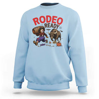 Rodeo Ready Clown Bull Chase Spooky Halloween Gift Sweatshirt