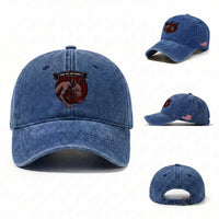Chupacabra Washed Cotton Baseball Cap Gothic Horror Save The Cryptid Gift