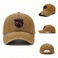 Chupacabra Washed Cotton Baseball Cap Gothic Horror Save The Cryptid Gift