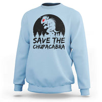 Chupacabra Sweatshirt Funny Cryptid Save The Goat Sucker Gift - Wonder Print Shop