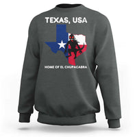 Chupacabra Texas Sweatshirt Home Of El Chupacabra Gothic Horror Gift - Wonder Print Shop
