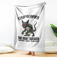 Chupacabra Throw Blanket The Goat Sucker Vintage Horror Cryptid Gift - Wonder Print Shop