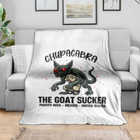 Chupacabra Throw Blanket The Goat Sucker Vintage Horror Cryptid Gift - Wonder Print Shop