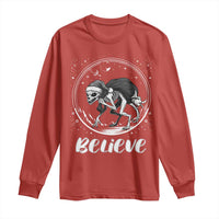 Chupacabra Long Sleeve Shirt Funny Believe Christmas Cryptid Gift - Wonder Print Shop