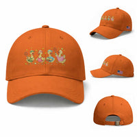 Funny Duck Playing Tennis Baseball Cap Farm Animal Lover