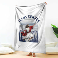 Christian Tennis Lover Gift Throw Blanket Funny Christian Gift - Wonder Print Shop