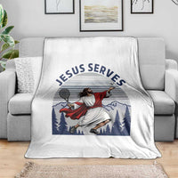 Christian Tennis Lover Gift Throw Blanket Funny Christian Gift - Wonder Print Shop