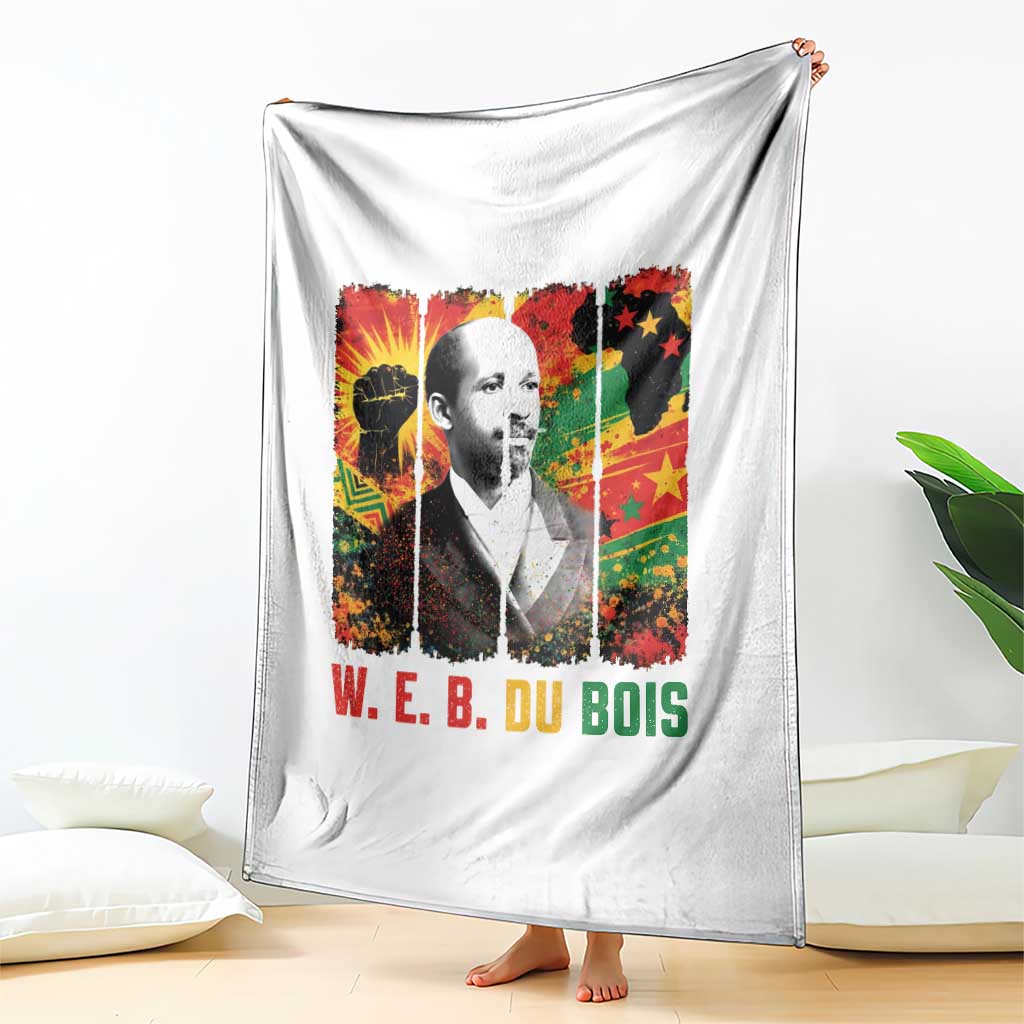 W E B Du Bois Throw Blanket Civil Rights Leader Gift