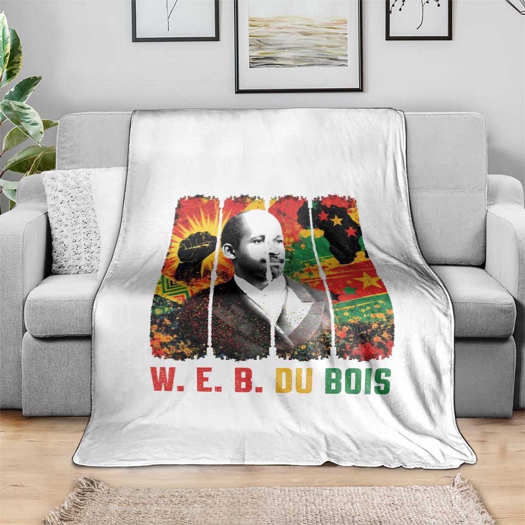 W E B Du Bois Throw Blanket Civil Rights Leader Gift
