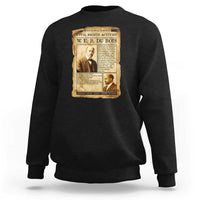 Vintage Newspaper W E B Du Bois Sweatshirt Civil Rights History