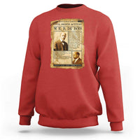 Vintage Newspaper W E B Du Bois Sweatshirt Civil Rights History