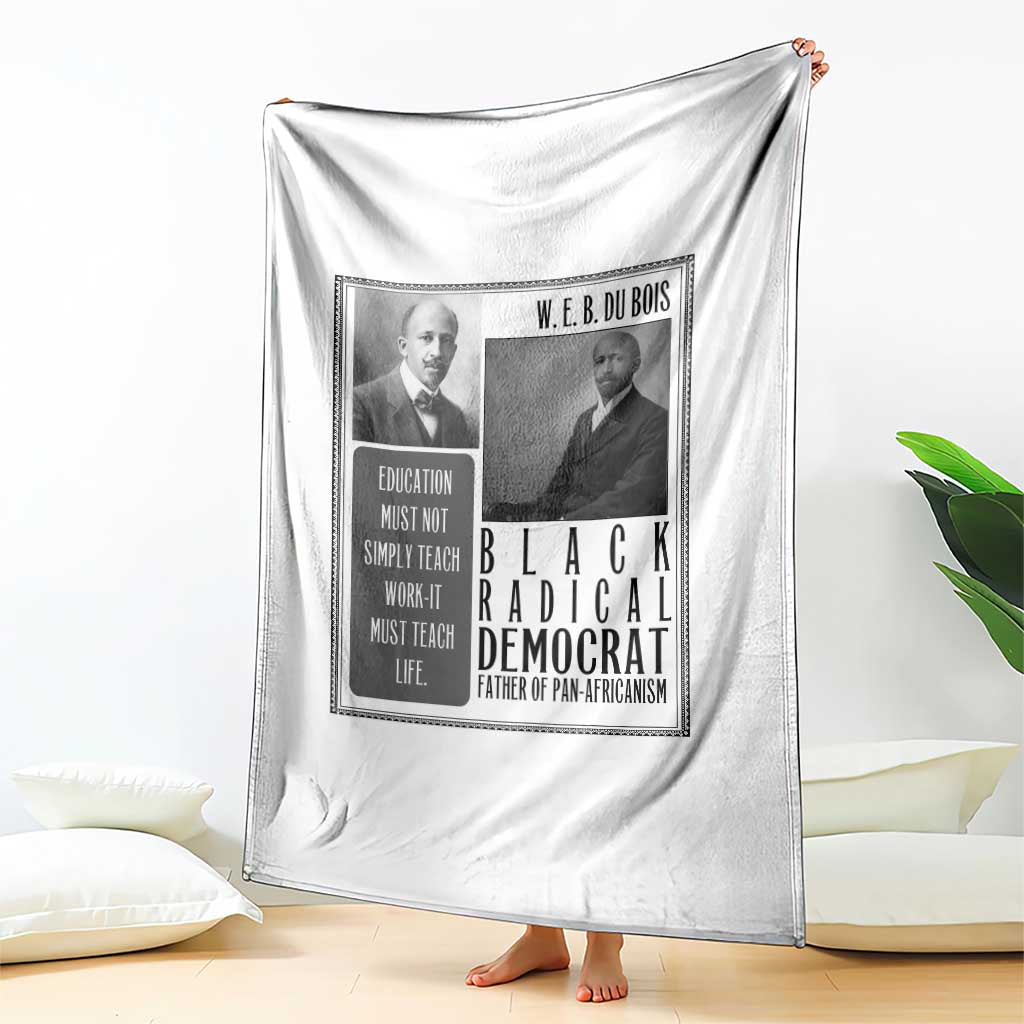 W E B Du Bois Throw Blanket Pan Africanism Intellectual Leader