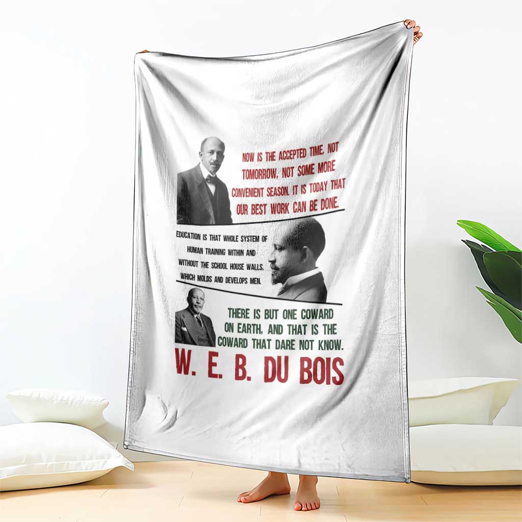 W E B Du Bois Education And Human Development Quote Throw Blanket