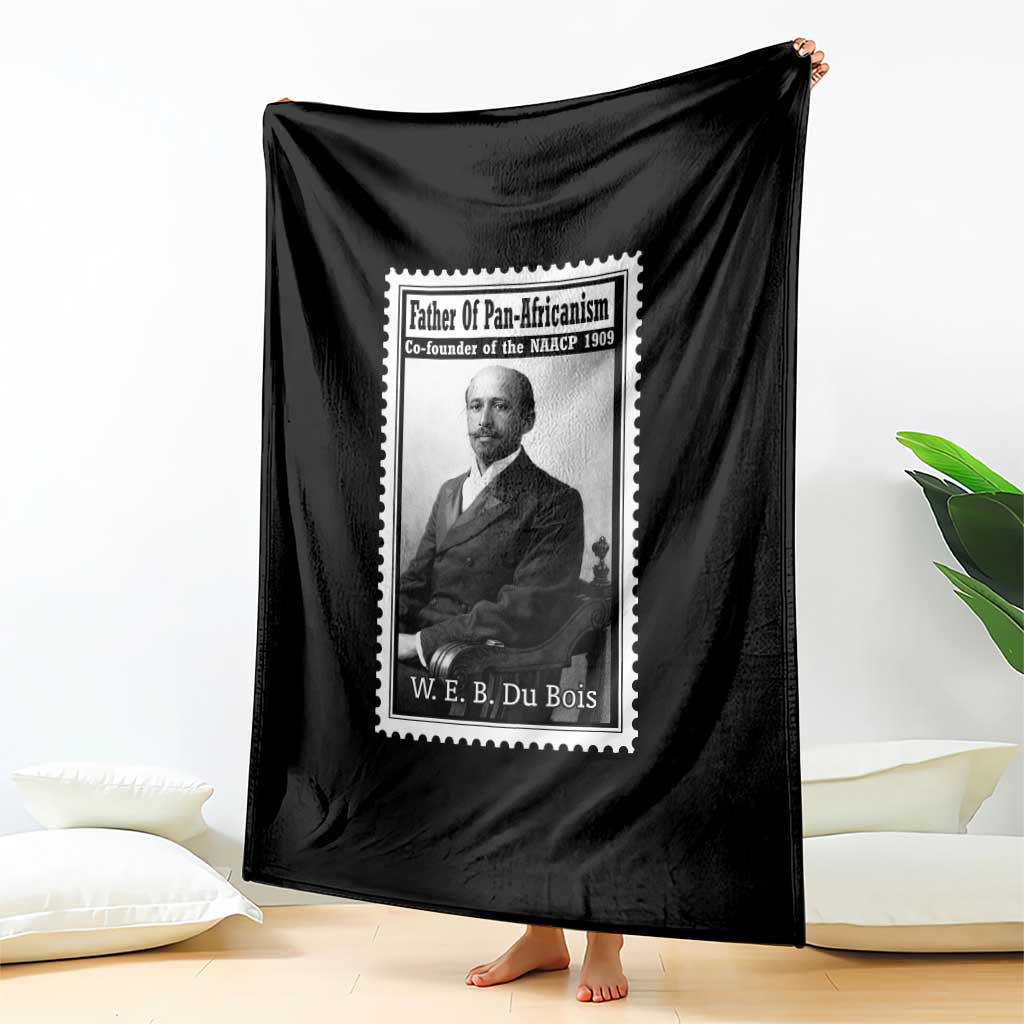Vintage Stamp W E B Du Bois Throw Blanket Black Thought Leader