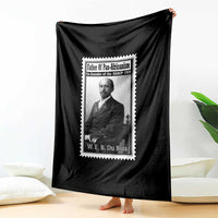 Vintage Stamp W E B Du Bois Throw Blanket Black Thought Leader