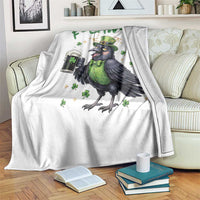 F Caw F Raven Lover Throw Blanket Funny St Patricks Day Gift