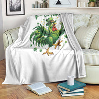 F Caw F Drunk Irish Chicken Throw Blanket Funny St Patricks Day Gift