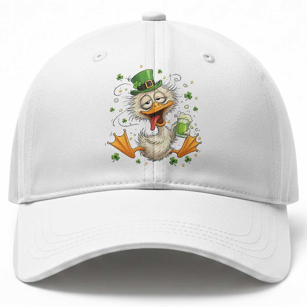 Funny Drunk Irish Duck Baseball Cap St Patricks Day Gift