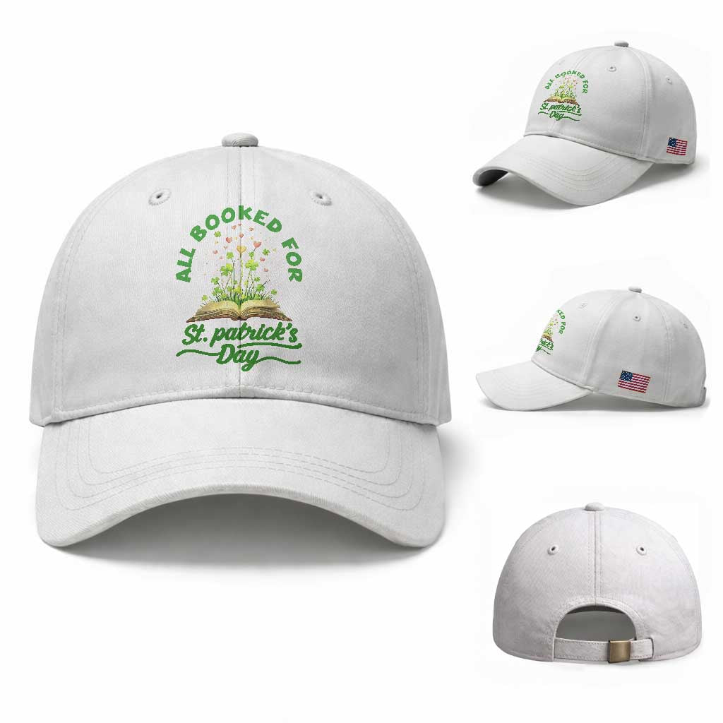 All Booked For St Patricks Day Baseball Cap Irish Reader Gift