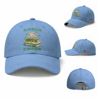 All Booked For St Patricks Day Baseball Cap Gift For Book Lovers