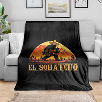 Funny El Squatcho Cinco De Mayo Fiesta Gift Throw Blanket