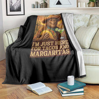 Funny El Squatcho Cinco De Mayo Throw Blanket Just Here For Tacos And Margaritas
