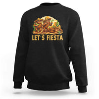 Funny Drunk Bigfoot Cinco De Mayo Sweatshirt Lets Fiesta Party Gift