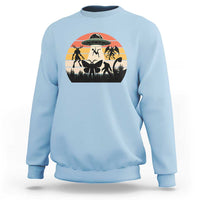Retro Sunset Cryptid Squad Sweatshirt Cryptid Lover Gift