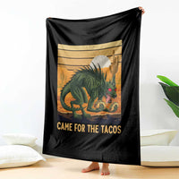 Funny Chupacabra Taco Lover Throw Blanket Came For The Tacos
