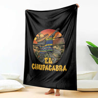 Funny Cinco De Mayo Cryptid Lover Gift Throw Blanket El Squatcho Dabbing