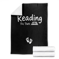 Pregnancy Announcement For Book Lovers Throw Blanket Reading For Two