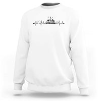 Bookaholic Heartbeat Graphic Sweatshirt Vintage Reader Lifeline Gift