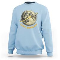 Copy Moon Joy Space Lover Lunar Mission Sweatshirt Astronaut Sci Fi Graphic