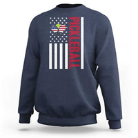 Pickleball Patriotic Sweatshirt American Flag Sport Gift - Wonder Print Shop