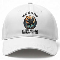 Headless Horseman Baseball Cap Mind Your Head Haunted Gift