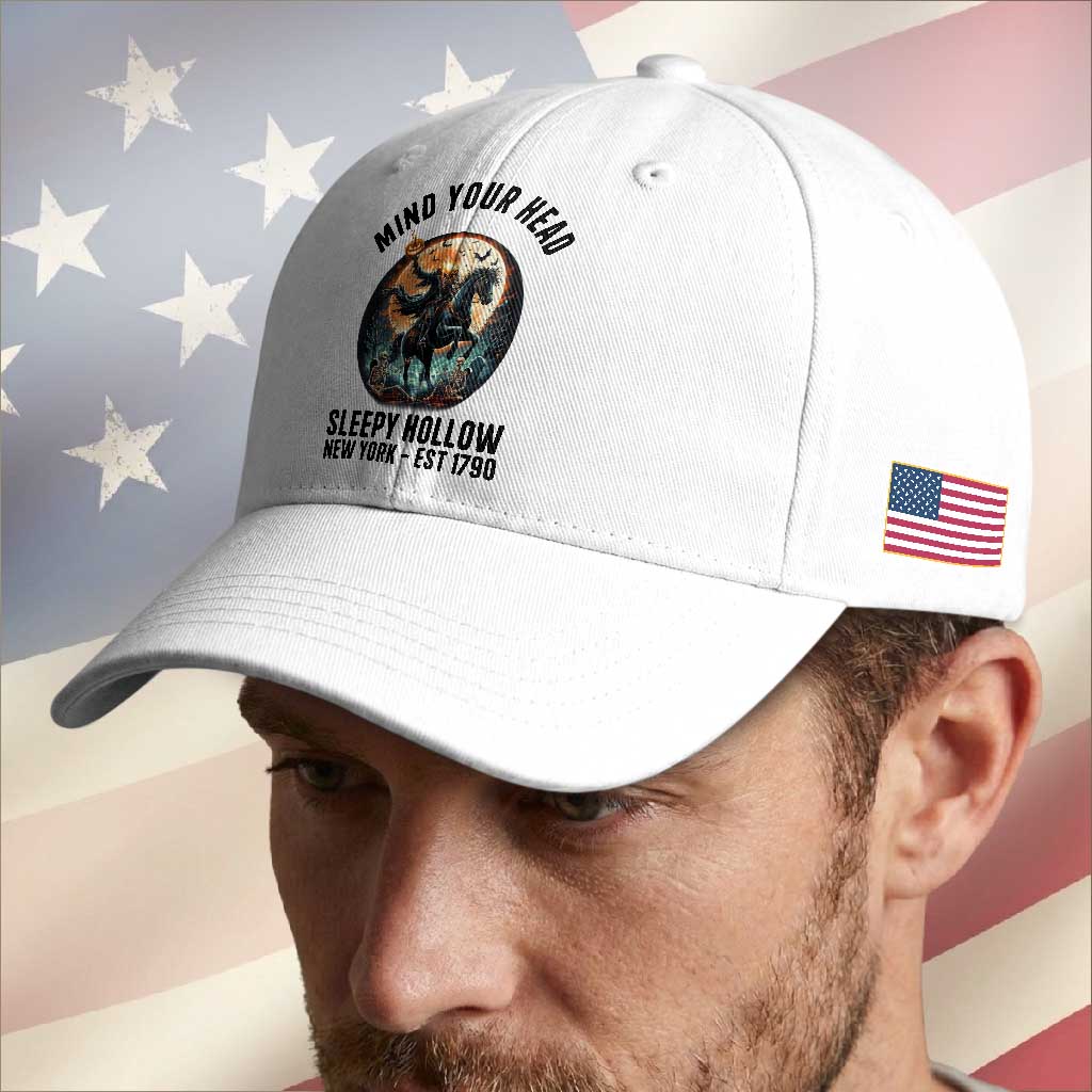 Headless Horseman Baseball Cap Mind Your Head Haunted Gift