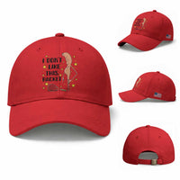 Funny Marcus The Worm Tennis Lover Baseball Cap I Do Not Like This Racket