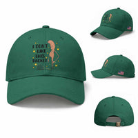 Funny Marcus The Worm Tennis Lover Baseball Cap I Do Not Like This Racket