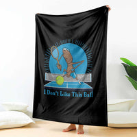 I Do Not Like This Ball Throw Blanket Funny Marcus The Worm Tennis Meme - Wonder Print Shop