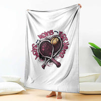 Love Means Nothing Throw Blanket Tennis Lovers - Wonder Print Shop
