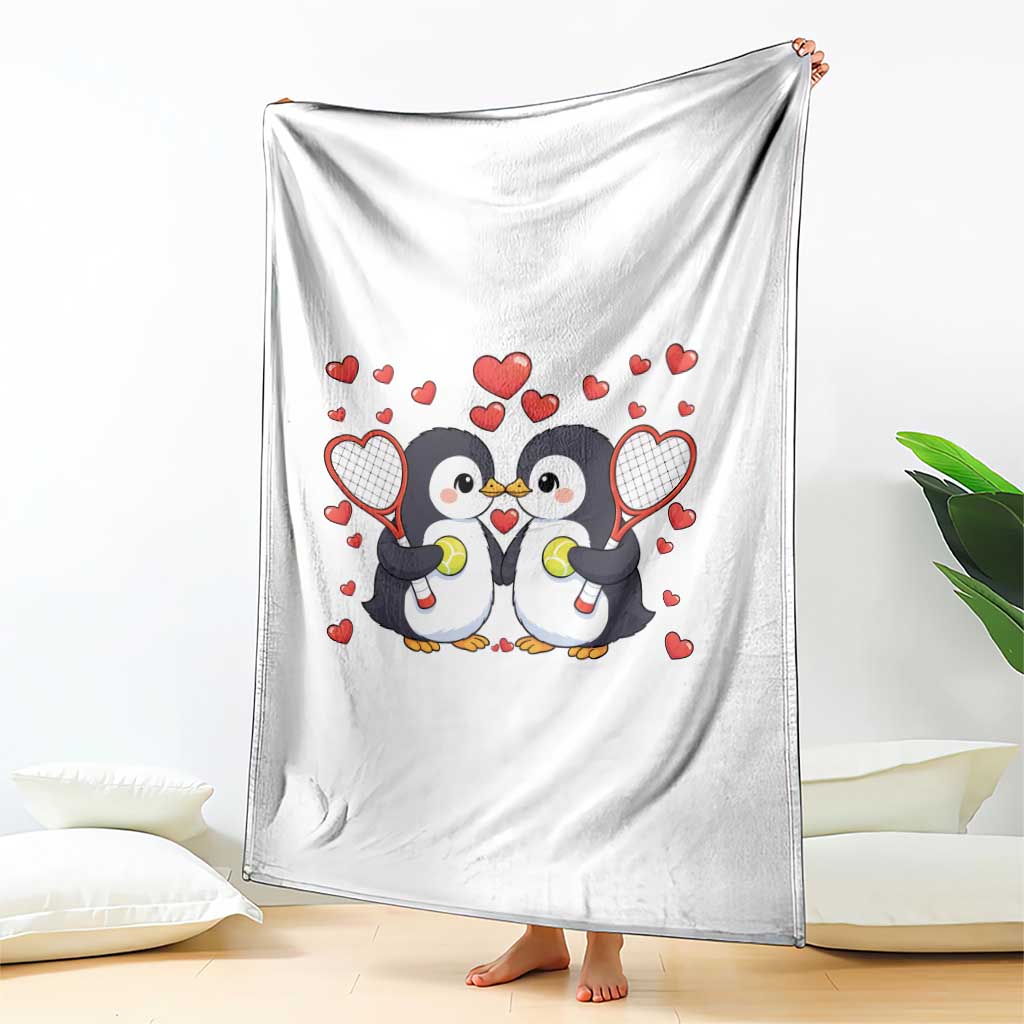 Cute XOXO Tennis Player Throw Blanket Valentines Day Gift - Wonder Print Shop