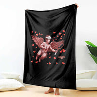 Cute Cupid Tennis Angel Throw Blanket Valentines Day Gift - Wonder Print Shop