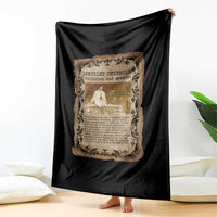 Vintage Newspaper Shirley Chisholm Throw Blanket Black History Month Gift