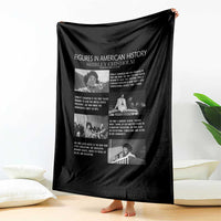 Shirley Chisholm Throw Blanket Black Woman Leadership Icon