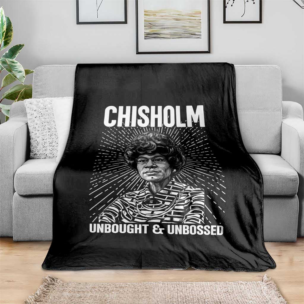 Shirley Chisholm Unbought And Unbossed Feminist Throw Blanket