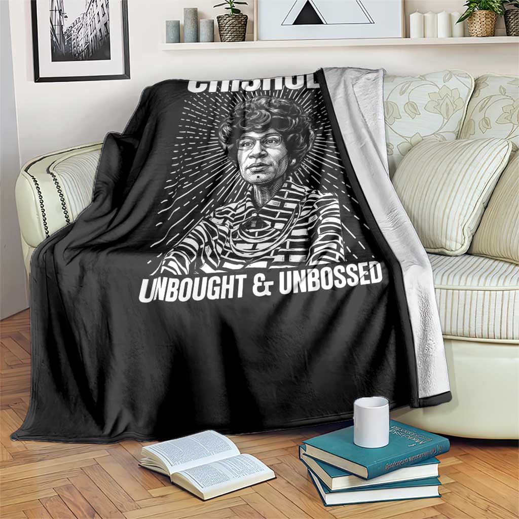 Shirley Chisholm Unbought And Unbossed Feminist Throw Blanket