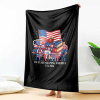 250 Years Shaping America Anniversary Throw Blanket Proud Educator Gift