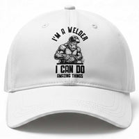 Funny Bigfoot Welder Baseball Cap I Can Do Amazing Things