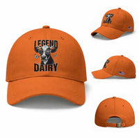 Legend Dairy Baseball Cap Funny Farmer Milk Joke Cow